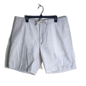 Cubavera mens lightweight linen pull on shorts with drawstring size XL